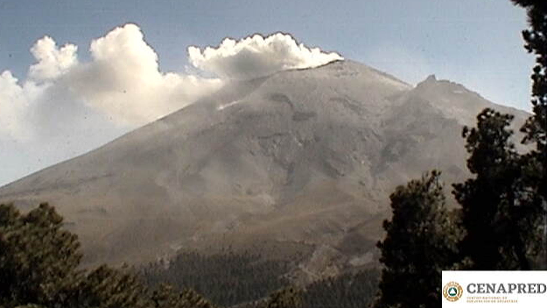 89 EXHALACIONES DEL VOLCÁN POPOCATEPETL  EN LAS ÚLTIMAS 24 HORAS