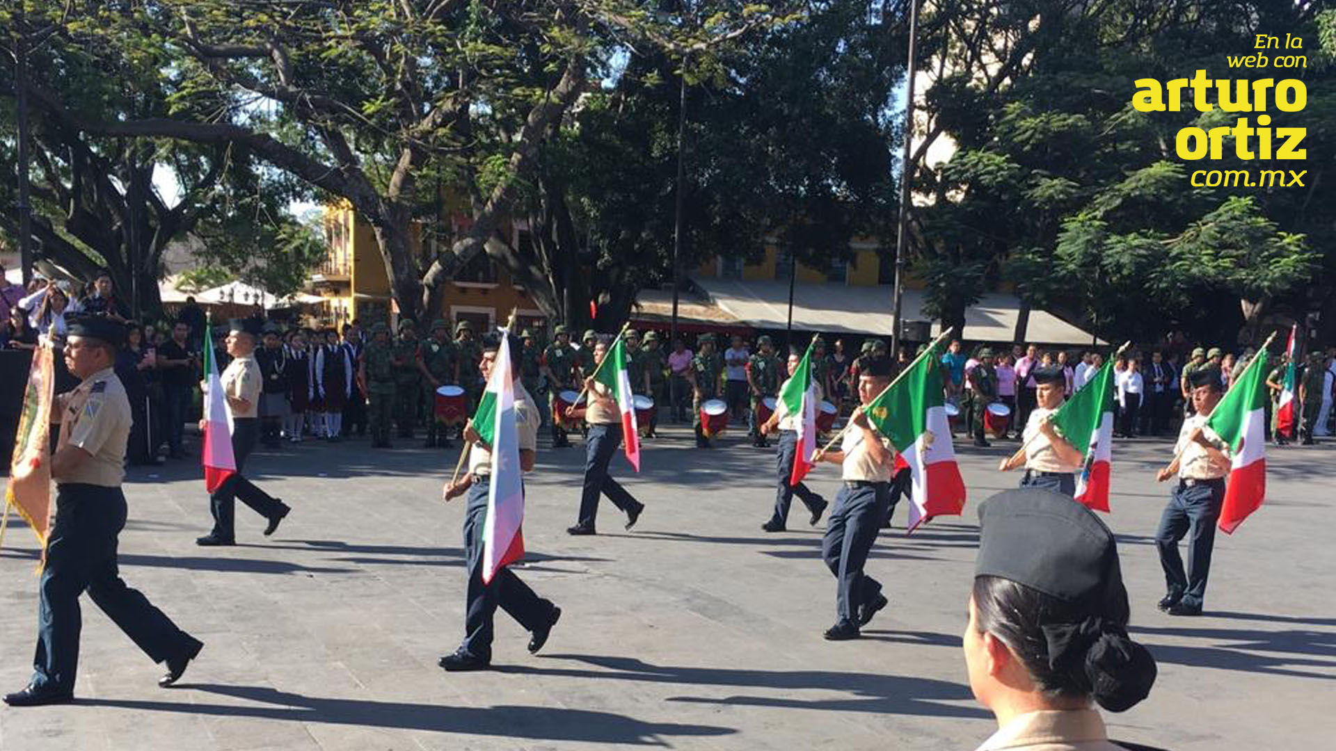 ENCABEZA GOBERNADOR CEREMONIA POR EL DÍA DE LA BANDERA