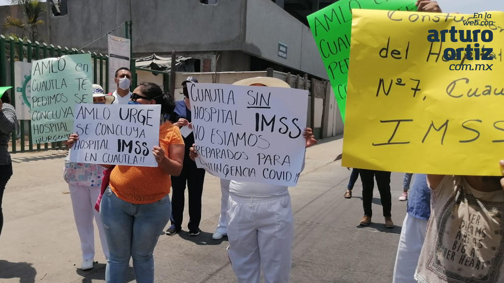 SEGUIRÁN MANIFESTACIONES POR PARTE DE PERSONAL DEL IMSS CUAUTLA