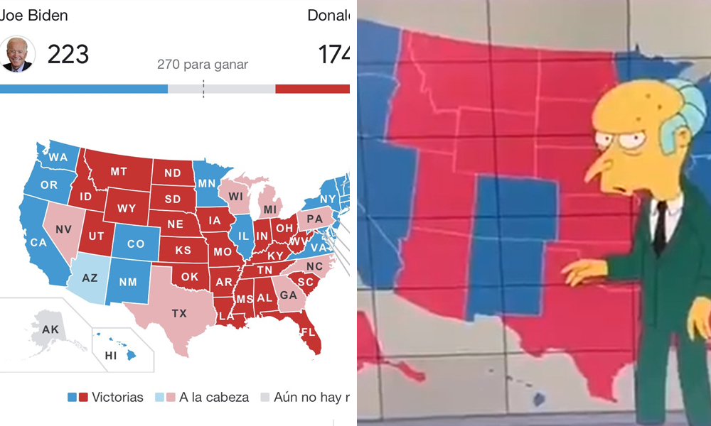 ¿”LOS SIMPSON” PREDIJERON EL RESULTADO DE LAS ELECCIONES DE EU?