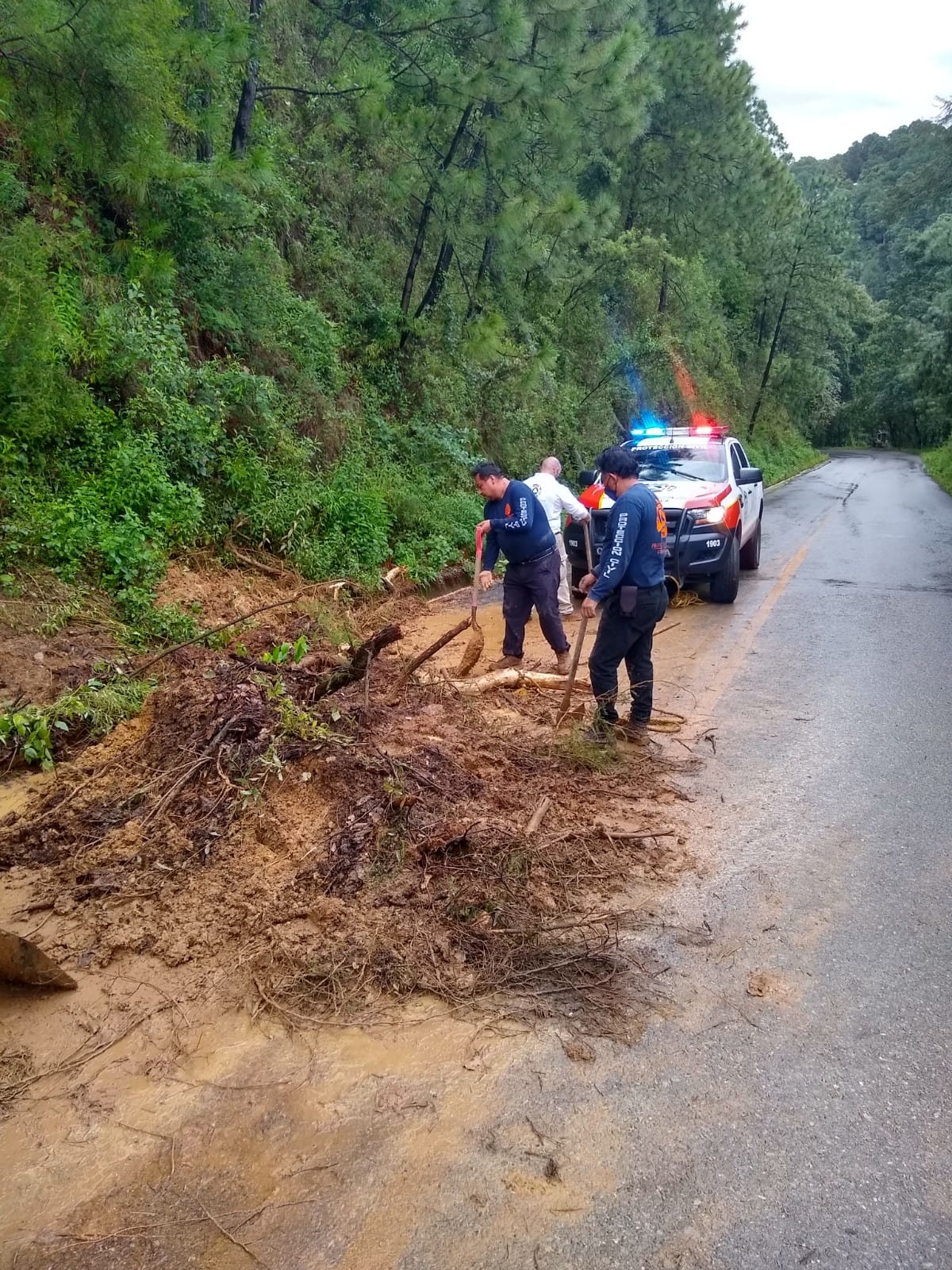 SE DESGAJA CERRO EN BUENAVISTA DEL MONTE