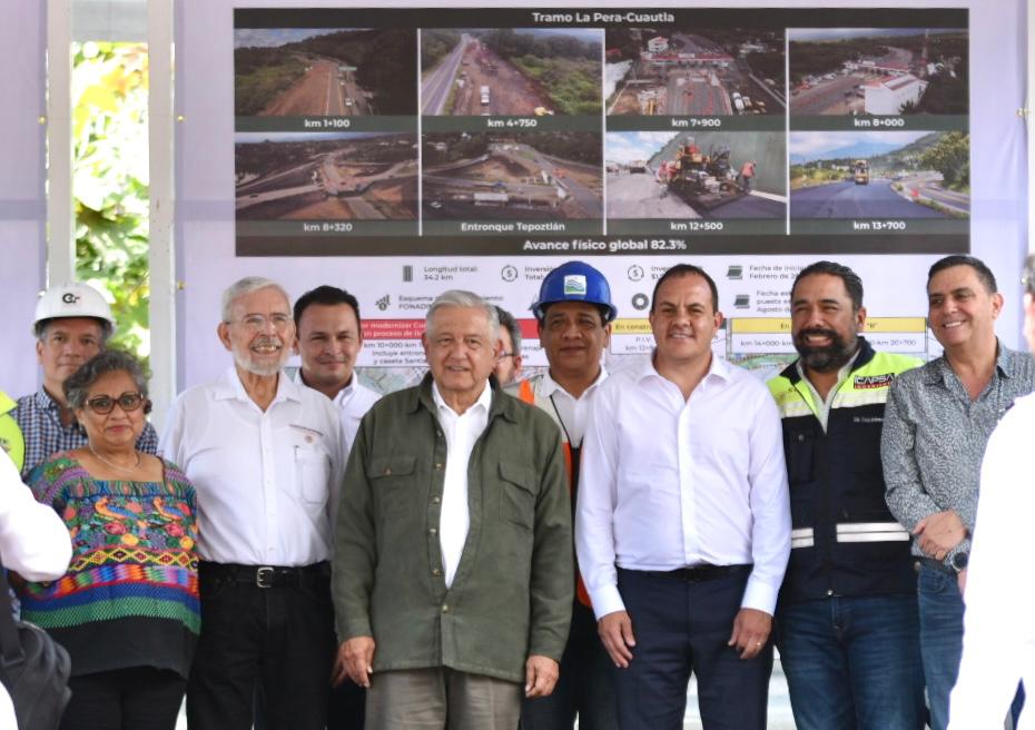 SUPERVISAN CUAUHTÉMOC BLANCO Y AMLO OBRA EN LA PERA – CUAUTLA