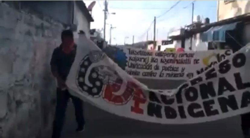 CÉLULA DEL EZLN REALIZÓ PROTESTA EN TEMIXCO
