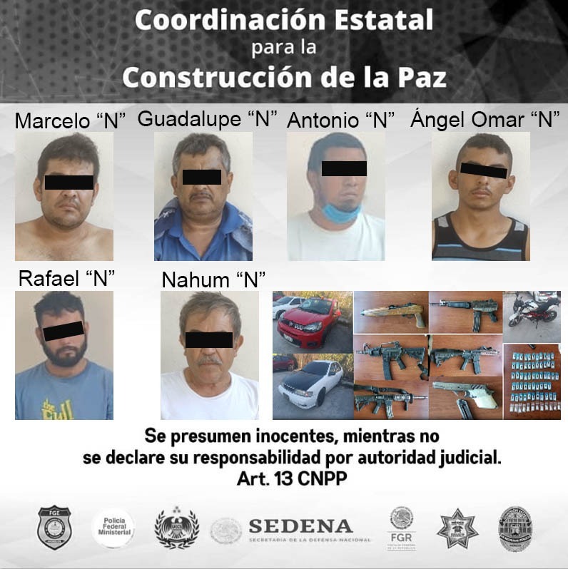 SEIS HOMBRES DETENIDOS POR DELITOS CONTRA LA SALUD