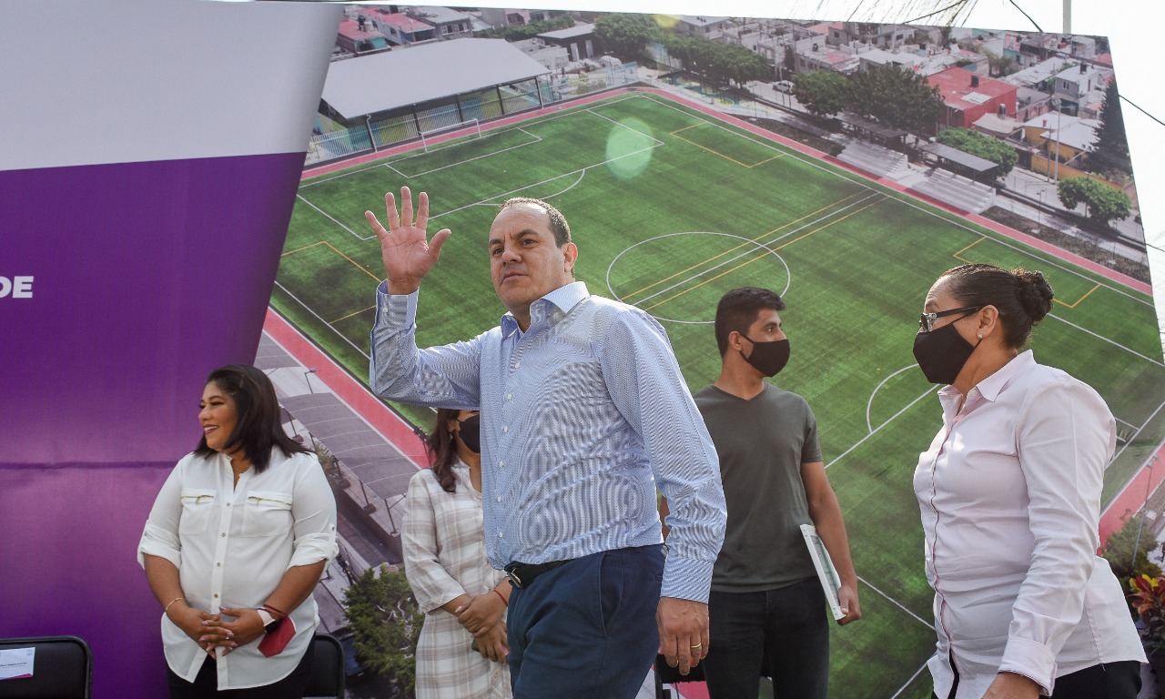 INAUGURA CUAUHTÉMOC BLANCO REMODELACIÓN DE LA UNIDAD DEPORTIVA LA LAGUNILLA