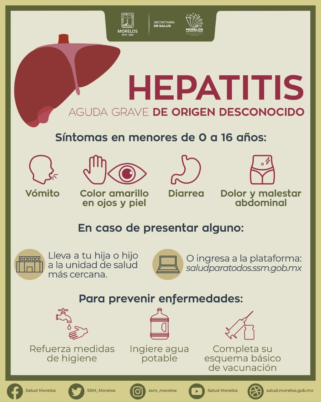 DETECTAN PRIMER PROBABLE CASO DE HEPATITIS AGUDA