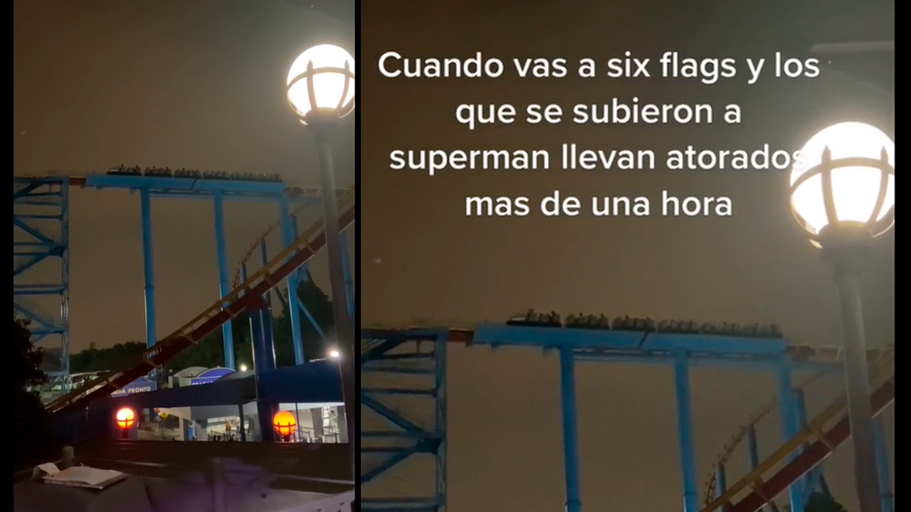 VIVEN PESADILLA EN SIX FLAGS MÉXICO; FALLA SUPERMAN