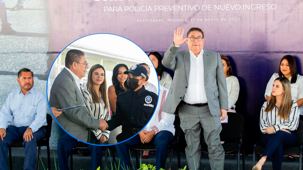 VÍCTOR MERCADO APADRINÓ A 87 NUEVOS POLICÍAS MUNICIPALES Y ESTATALES