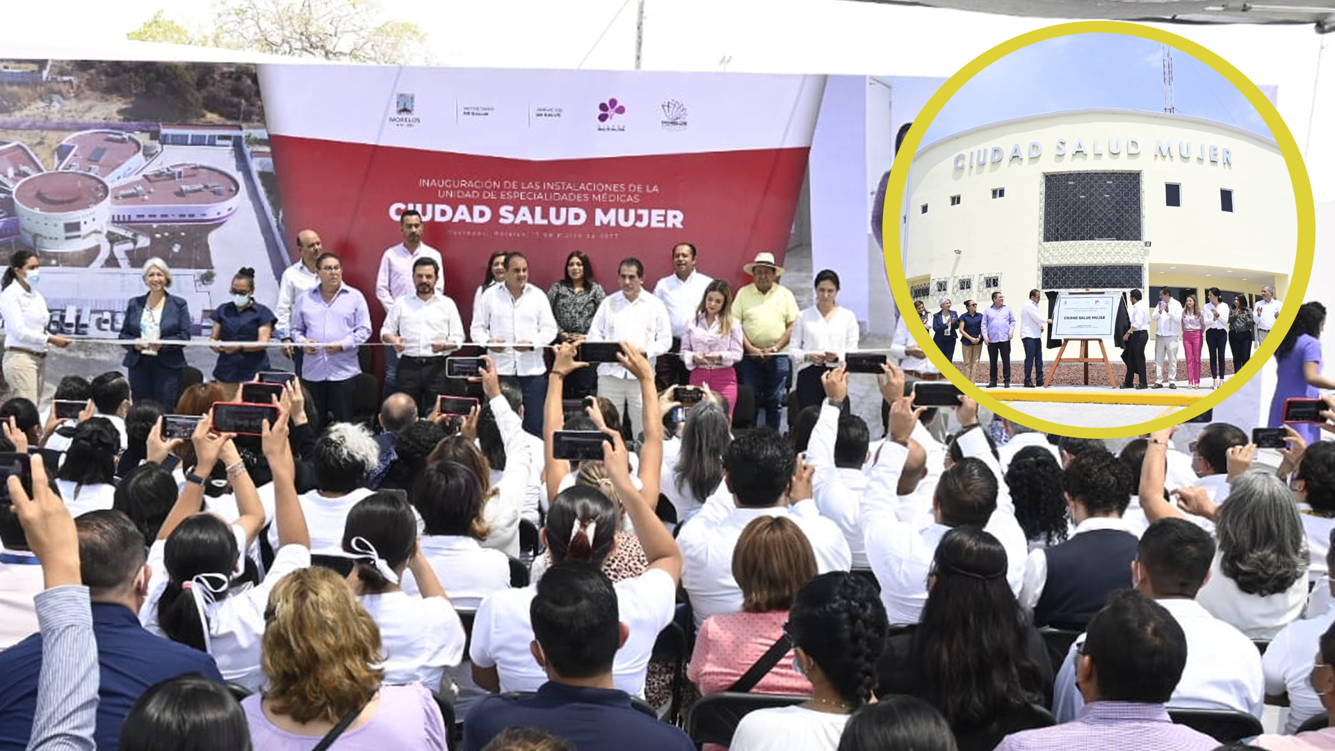 INAUGURAN EN YAUTEPEC LA UNIDAD DE ESPECIALIDADES MÉDICAS CIUDAD SALUD MUJER