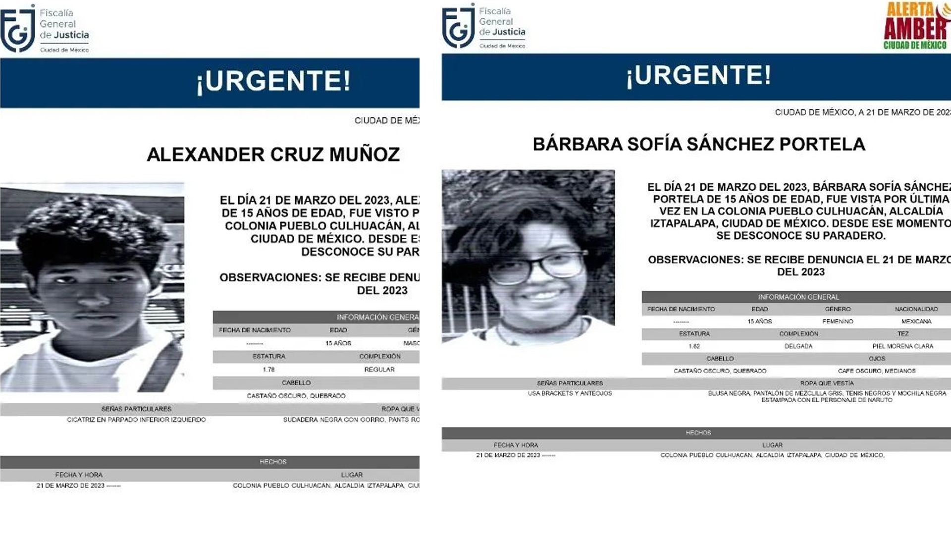 DOS MENORES DESAPARECIDOS EN CDMX FUERON LOCALIZADOS EN MORELOS