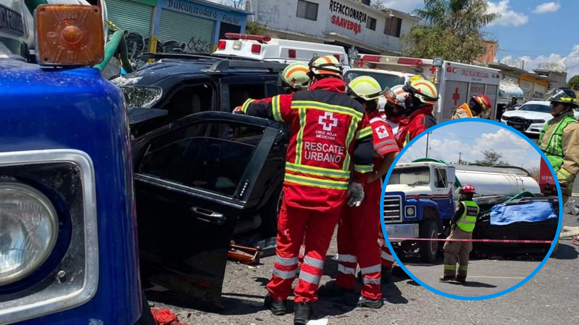 TRÁGICO CHOQUE EN YECAPIXTLA; UNO MUERE PRENSADO