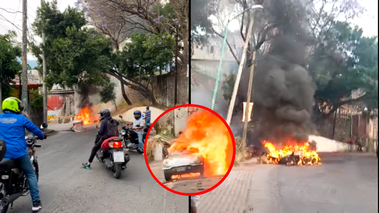 VIDEO: SE INCENDIA AUTO EN CUERNAVACA