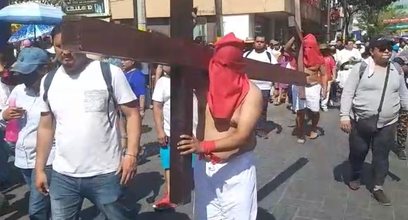 NO SE REGISTRAN EVENTUALIDADES EN VIACRUCIS DE JOJUTLA