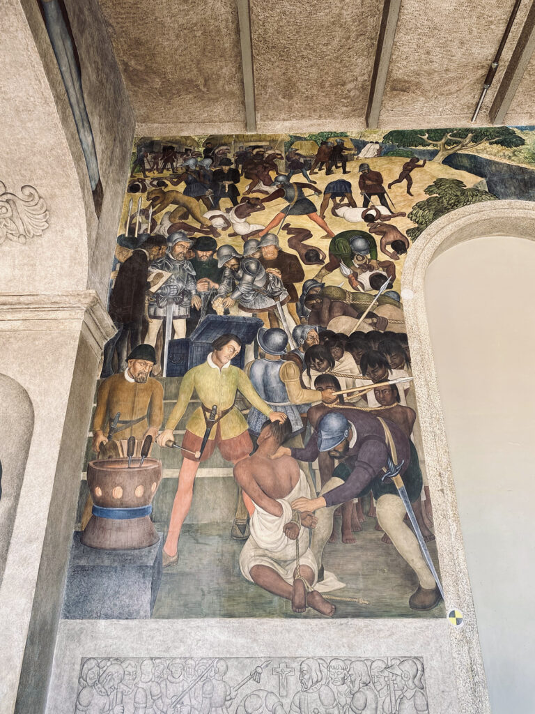 Diego Rivera Mural Palacio de Cortes Historia del Estado de Morelos, Conquista y Revolución