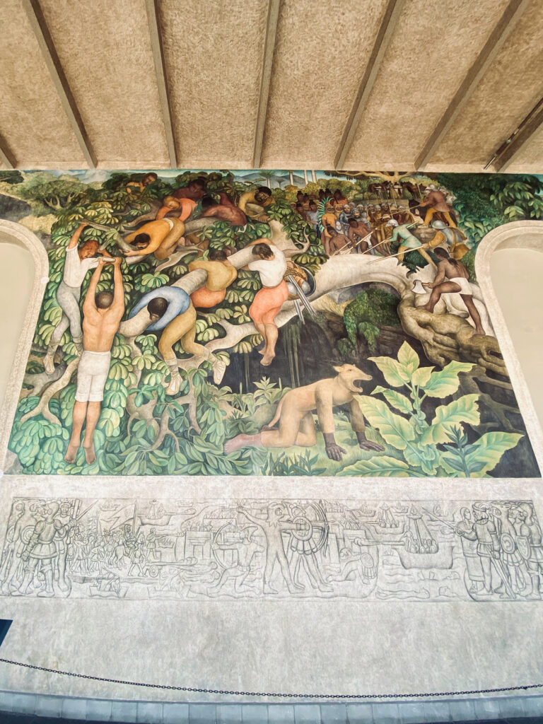 Diego Rivera Mural Palacio de Cortes Historia del Estado de Morelos, Conquista y Revolución