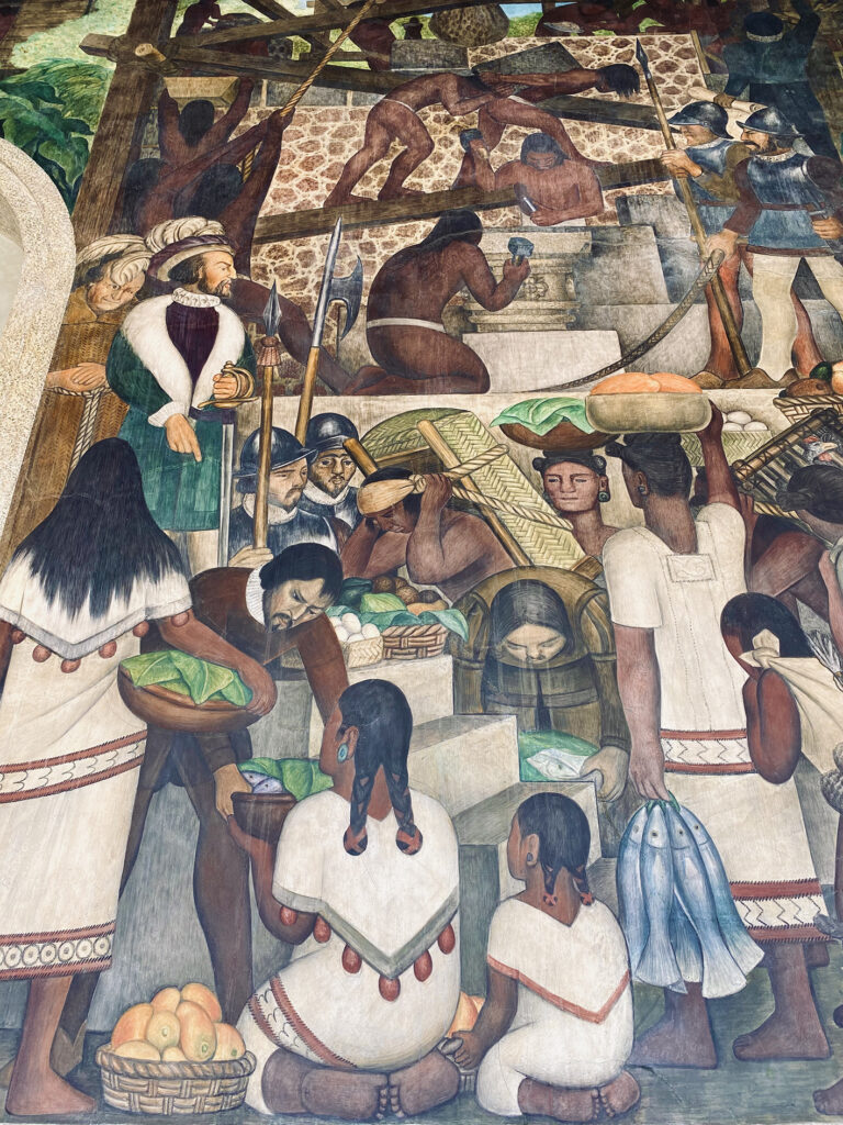 Diego Rivera Mural Palacio de Cortes Historia del Estado de Morelos, Conquista y Revolución