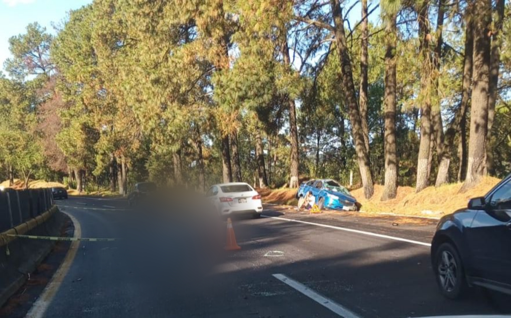 MUJER PIERDE LA VIDA EN FUERTE ACCIDENTE EN LA AUTOPISTA MÉXICO-CUERNAVACA