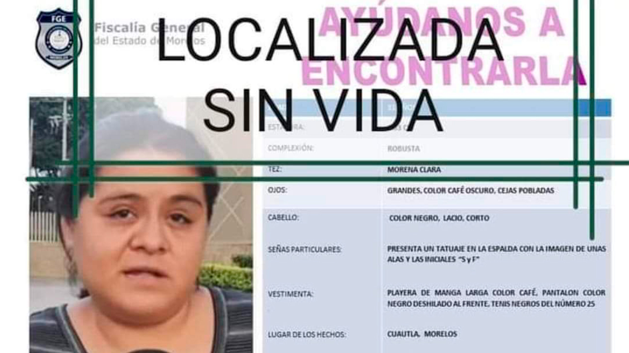 LOCALIZAN SIN VIDA A MADRE DE MENORES SUSTRAÍDOS