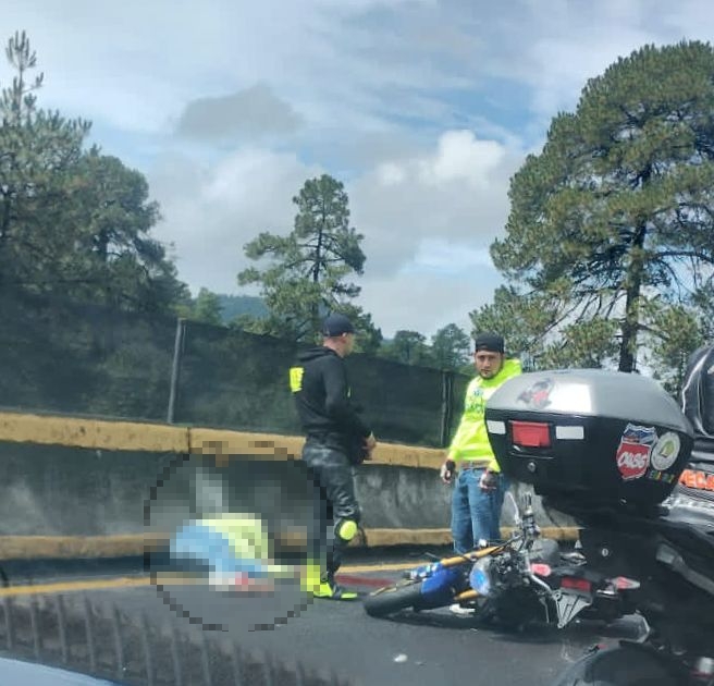 MUERE MOTOCICLISTA EN LA MÉXICO-CUERNAVACA