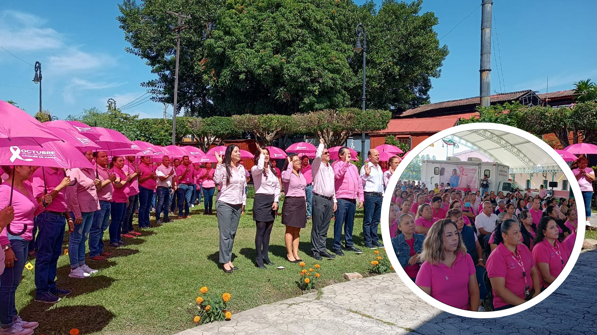 CONMEMORAN AUTORIDADES EL DÍA MUNDIAL DE LA LUCHA CONTRA EL CÁNCER DE MAMA