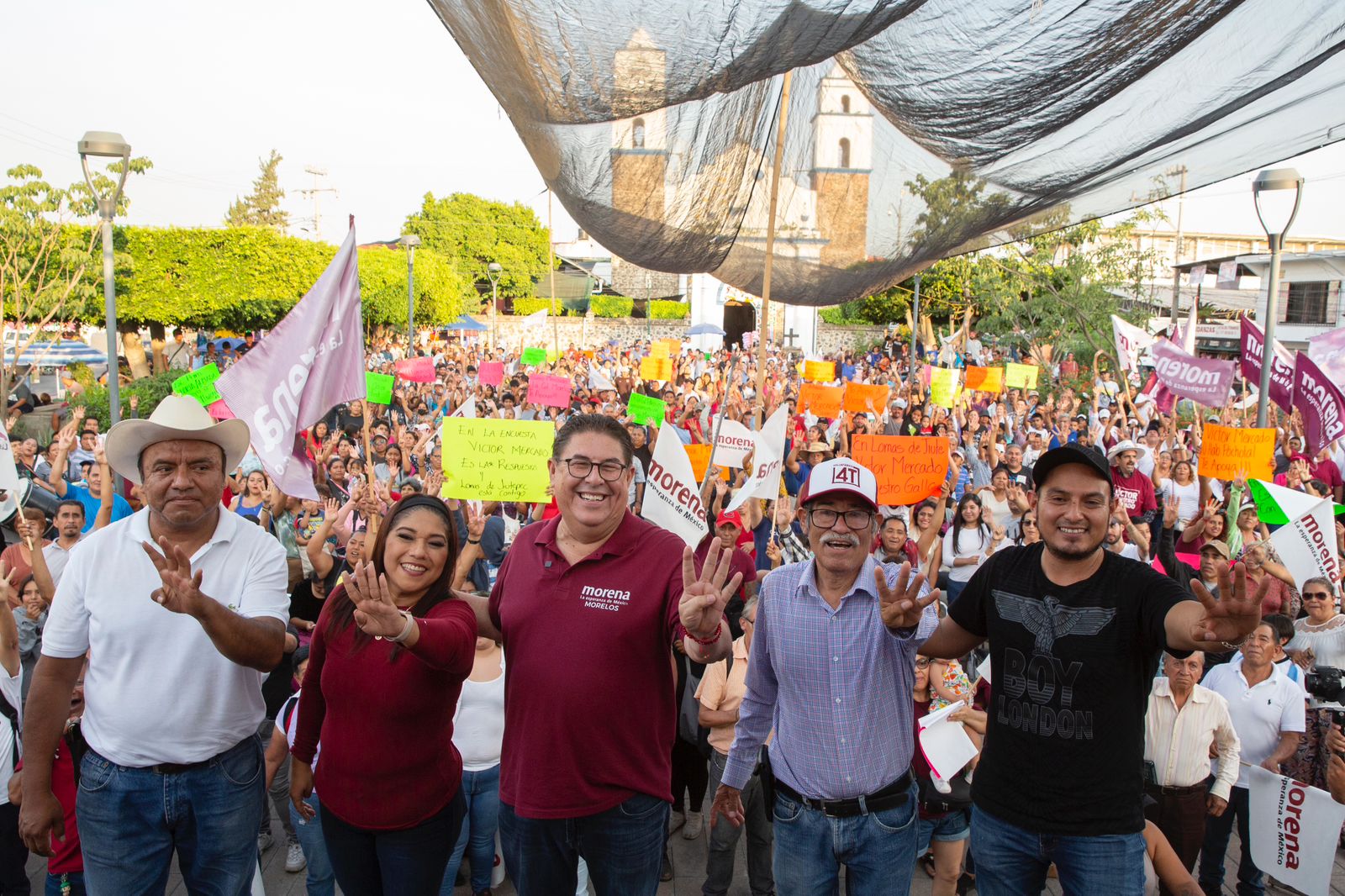 VÍCTOR MERCADO HACE UN LLAMADO EN JIUTEPEC A SUMARSE A LOS IDEALES DE LA 4T