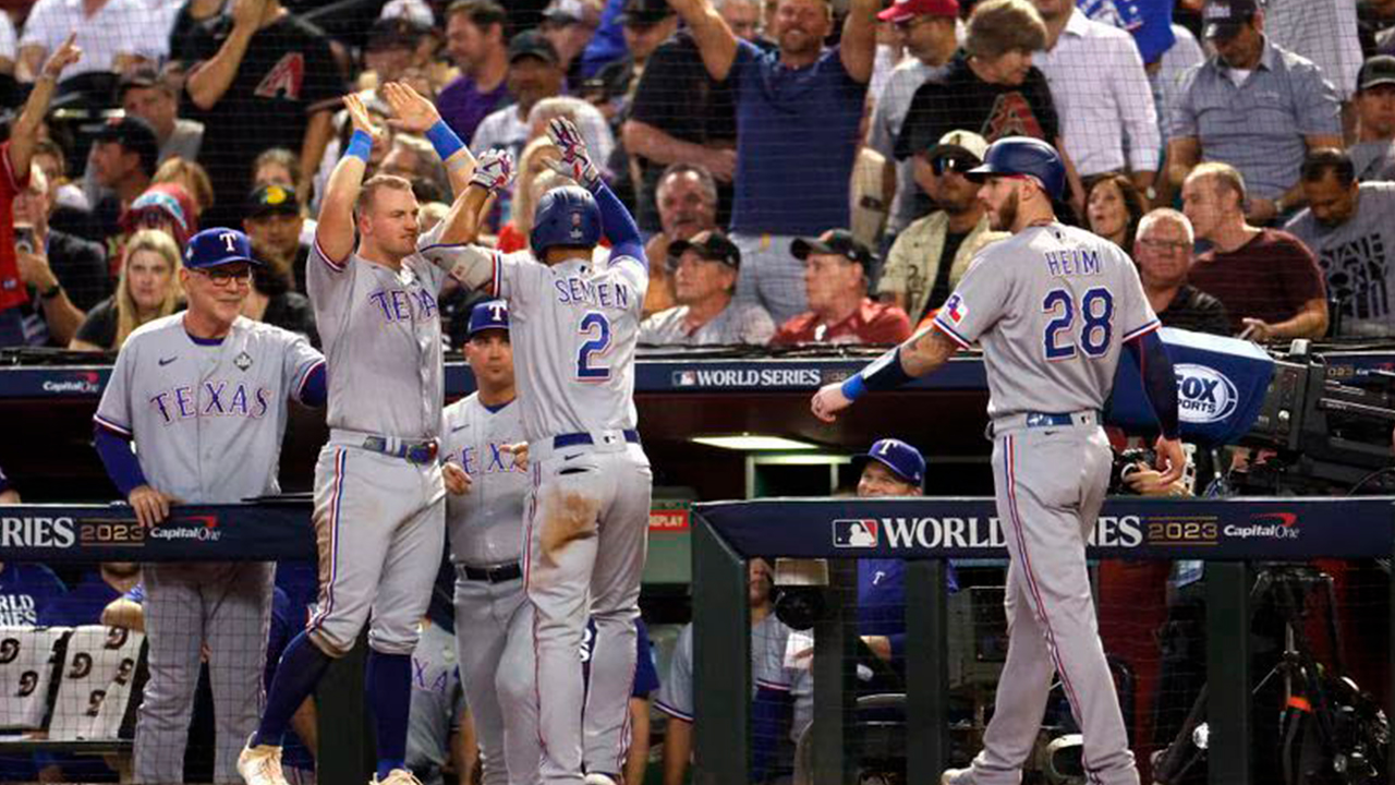 RANGERS DE TEXAS A UN PARTIDO DE GANAR LA SERIE MUNDIAL DE BÉISBOL