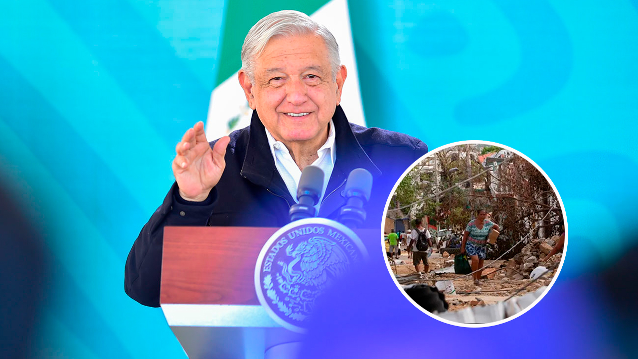 AMLO CELEBRA QUE NO HUBO TANTOS FALLECIDOS POR EL HURACÁN OTIS