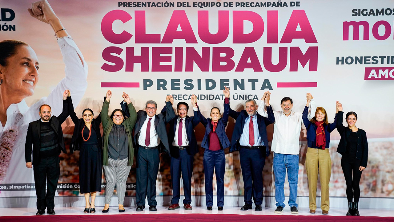 CLAUDIA SHEINBAUM PRESENTÓ SU EQUIPO DE PRECAMPAÑA RUMBO A 2024