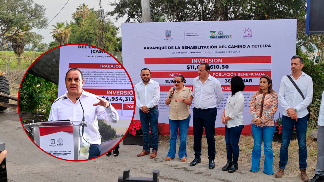 INVIERTE GOBIERNO DE CUAUHTÉMOC BLANCO MÁS DE 16 MILLONES DE PESOS EN REHABILITACIÓN DE VIALIDADES EN ZACATEPEC