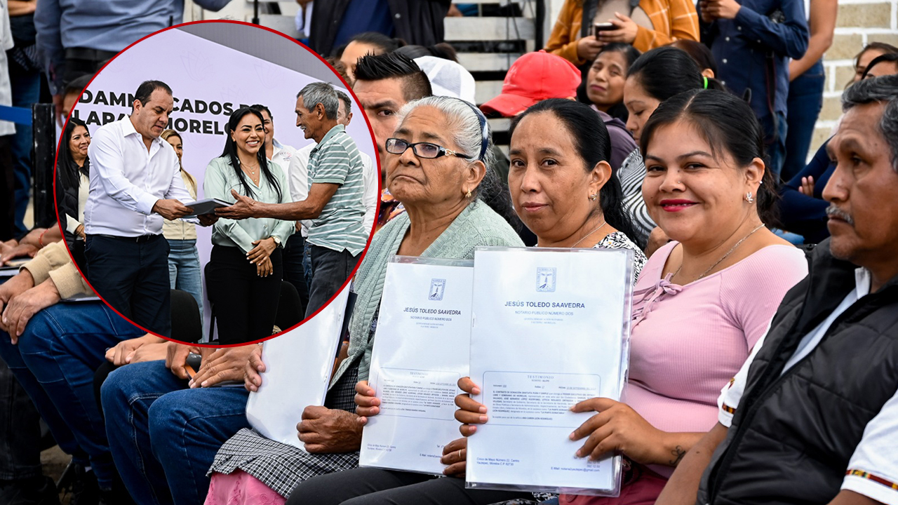 CUAUHTÉMOC BLANCO ENTREGÓ ESCRITURAS DE CASAS A FAMILIAS DE TOTOLAPAN AFECTADAS POR EL SISMO DEL 19S