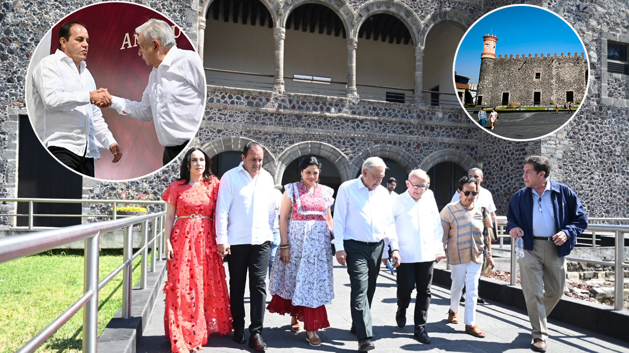 AMLO INAUGURÓ LA RESTAURACIÓN DEL ANTIGUO PALACIO DE CORTÉS Y MURALES DE DIEGO RIVERA