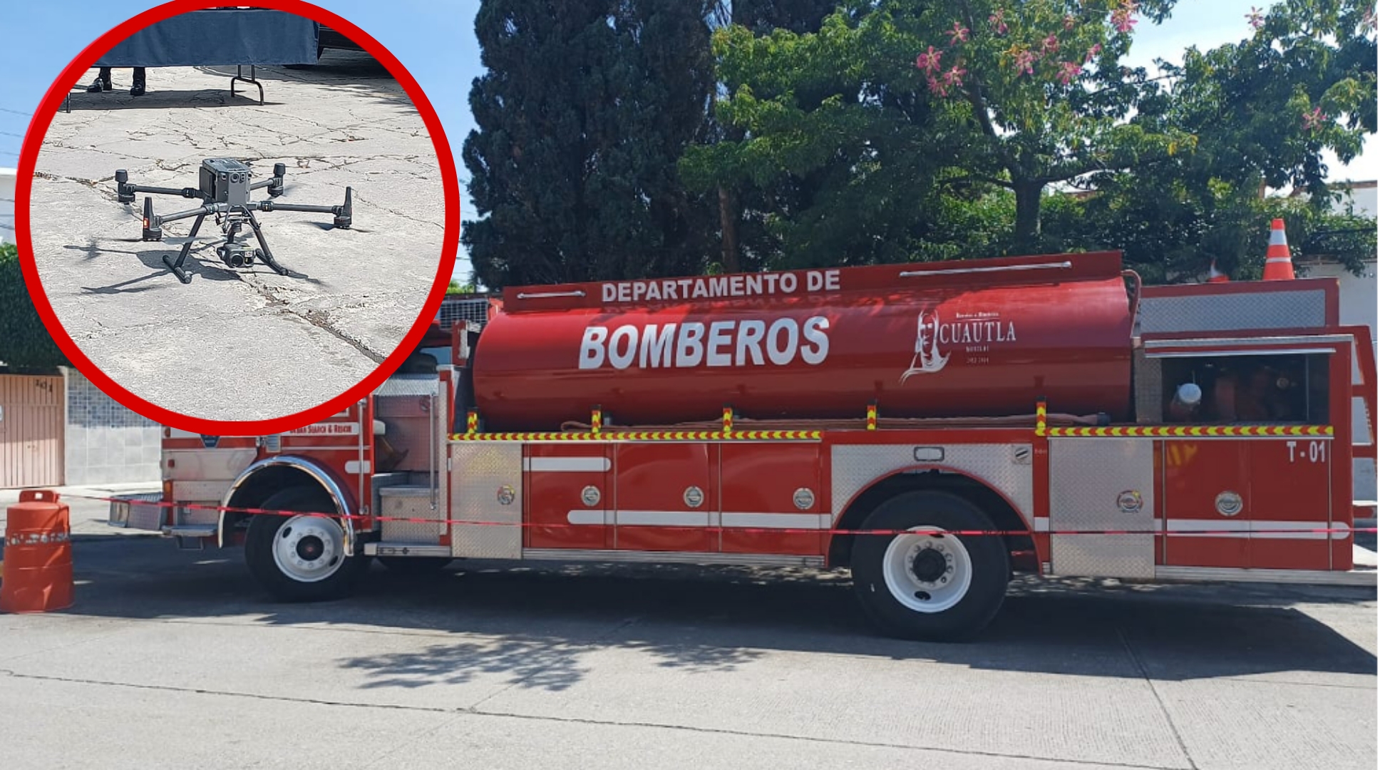 BOMBEROS HACEN USO DE DRONES PARA DETECTAR INCENDIOS EN CUAUTLA