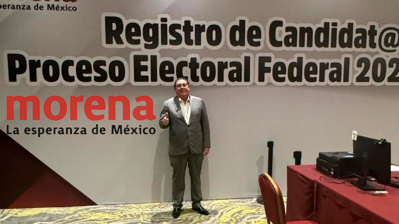 VÍCTOR MERCADO SE REGISTRA COMO CANDIDATO AL SENADO POR MORENA