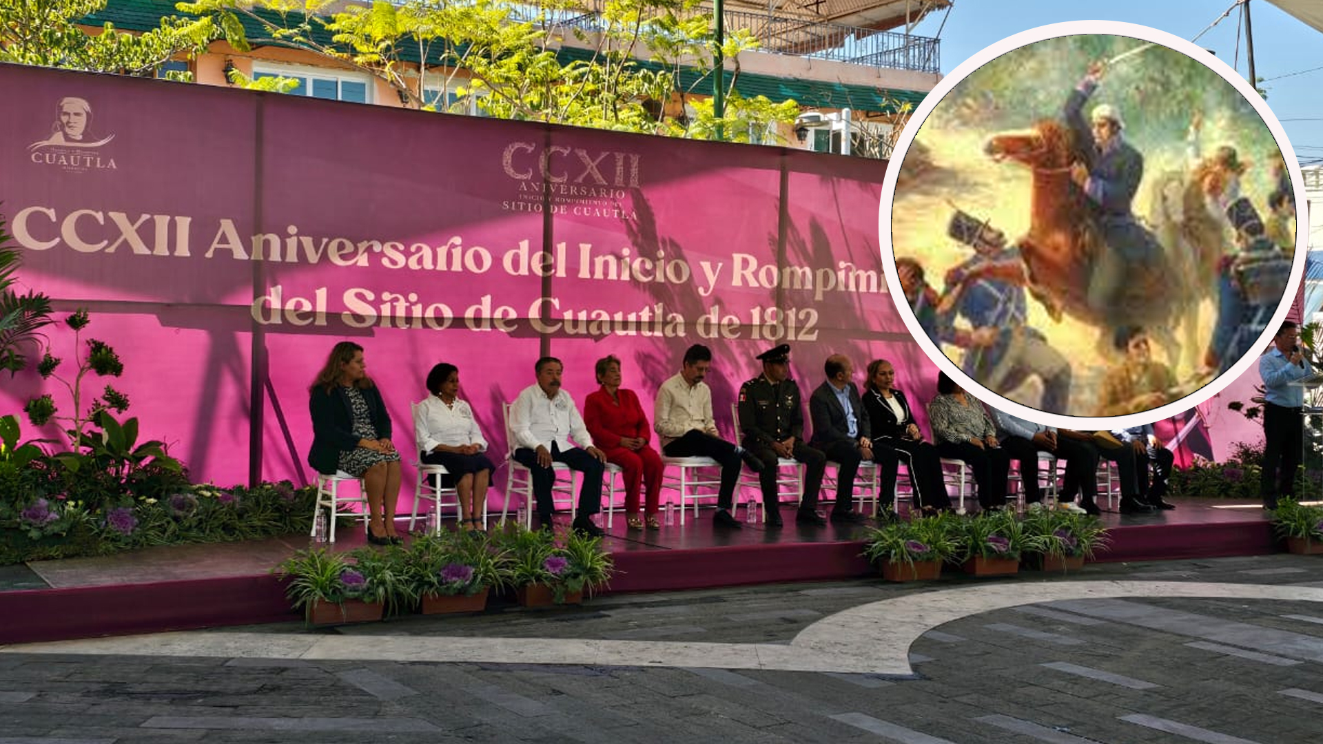 CONMEMORAN EL 212 ANIVERSARIO DEL INICIO Y ROMPIMIENTO DEL SITIO DE CUAUTLA DE 1812