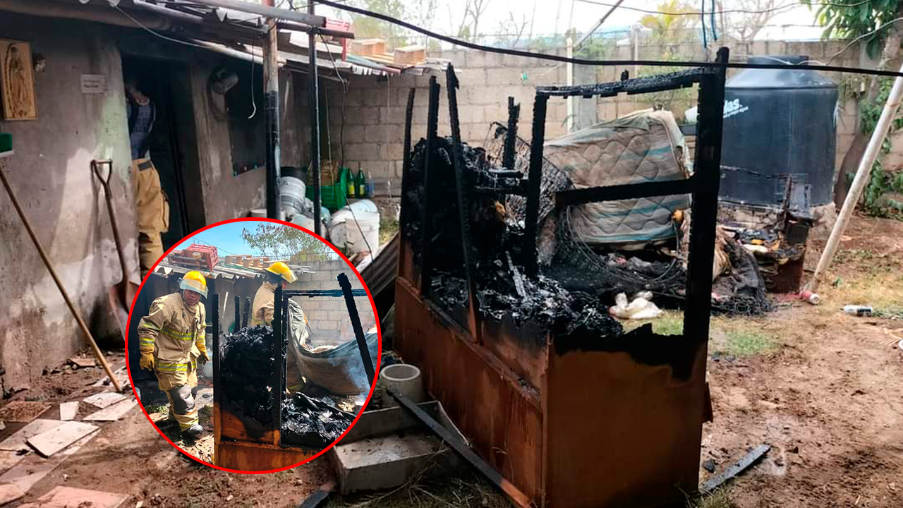 FUEGO CONSUMIÓ UNA CASA EN LA COLONIA LOMA FLORIDA DE PUENTE DE IXTLA