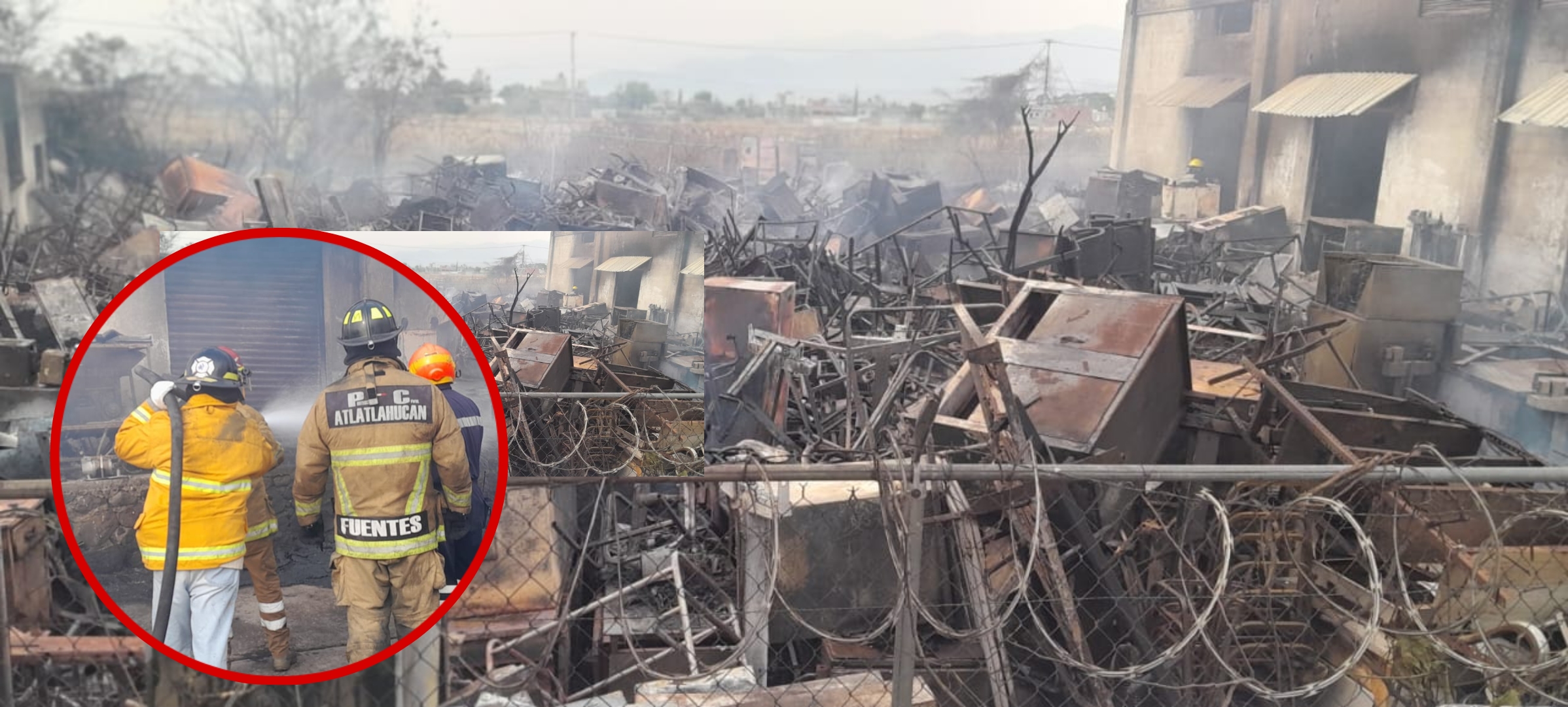 SE INCENDIA BODEGA EN YECAPIXTLA