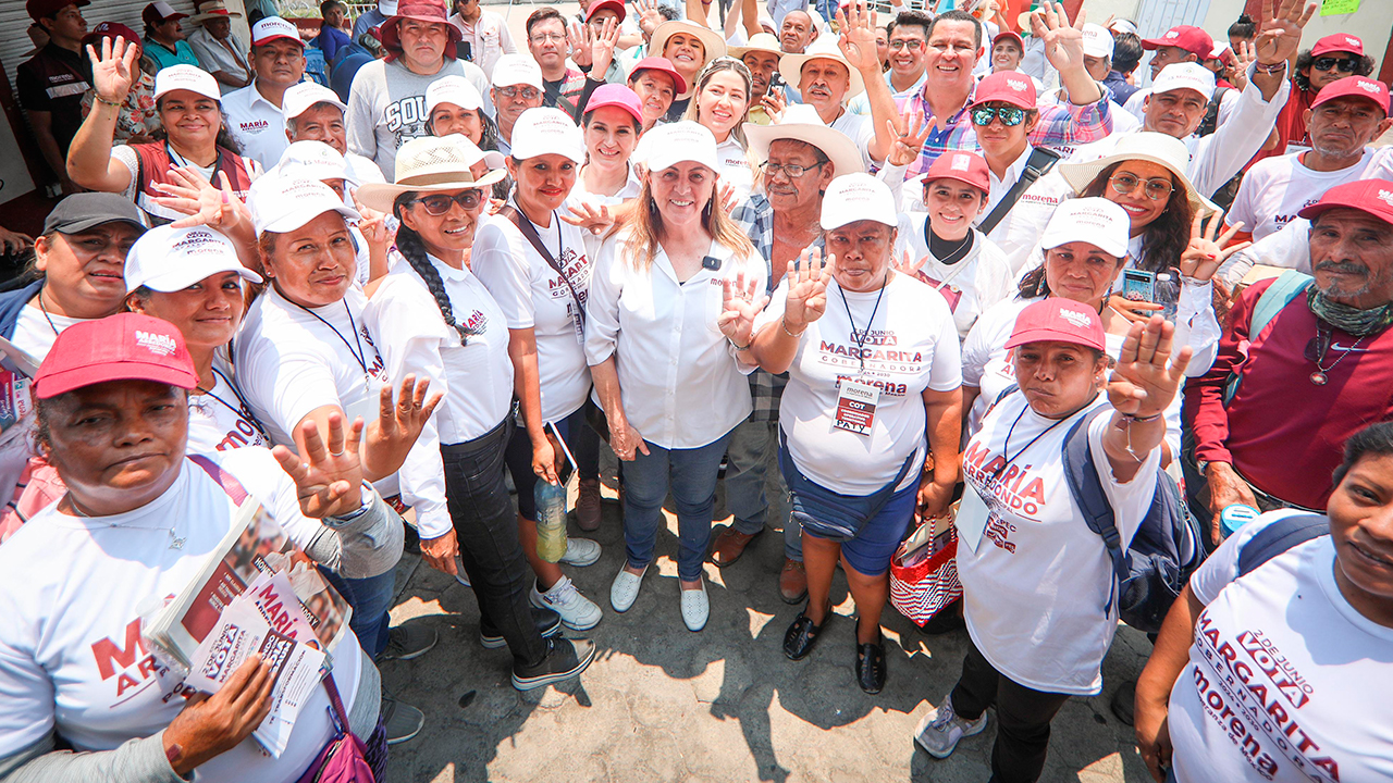 NUESTRA COALICIÓN LLEVARÁ A MORELOS A UNA NUEVA ETAPA: MARGARITA GONZÁLEZ SARAVIA