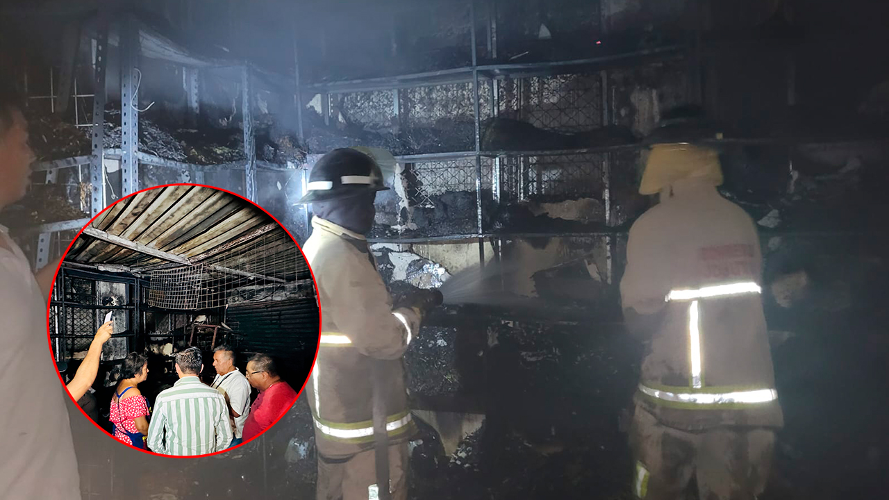 SE INCENDIA LOCAL EN MERCADO DE JOJUTLA