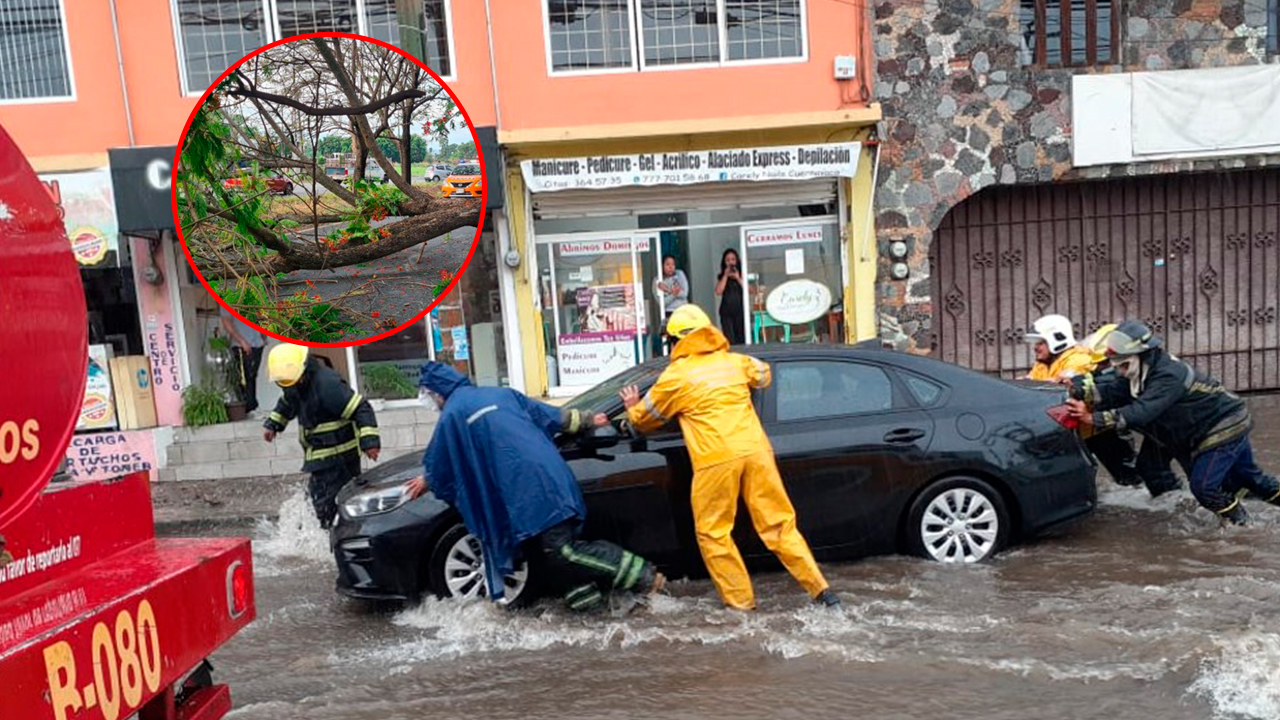 LLUVIAS DEJARON AFECTACIONES EN 7 MUNICIPIOS DE MORELOS