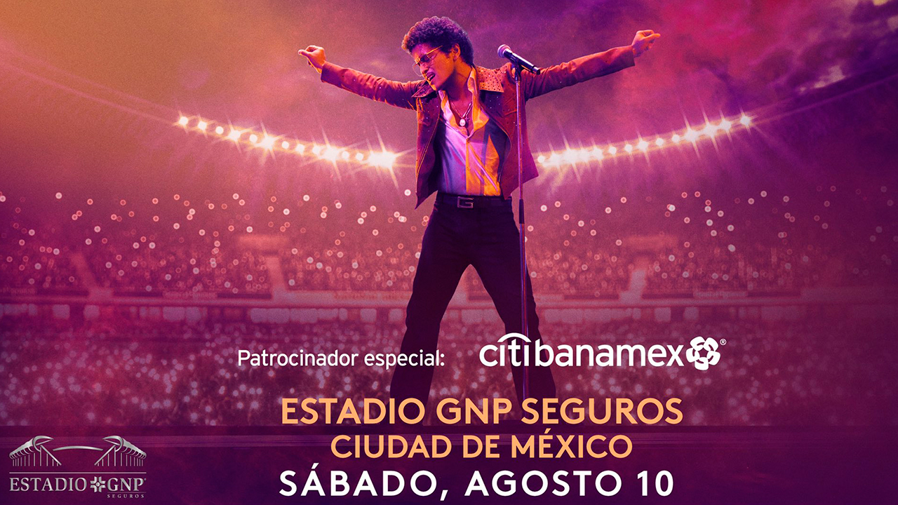 BRUNO MARS INAUGURARÁ EL ESTADIO GNP, EL MEJORADO FORO SOL