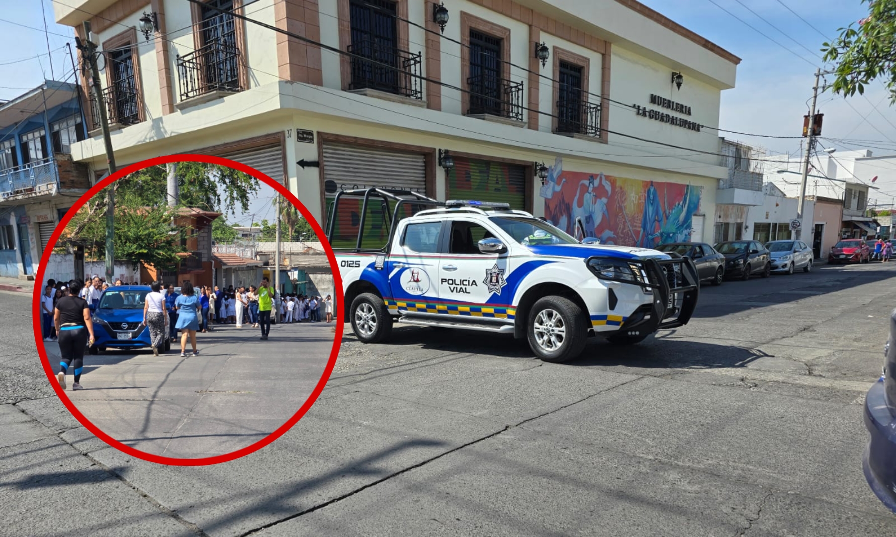 DESALOJAN ESCUELA NARCISO MENDOZA POR AMENAZA DE BOMBA