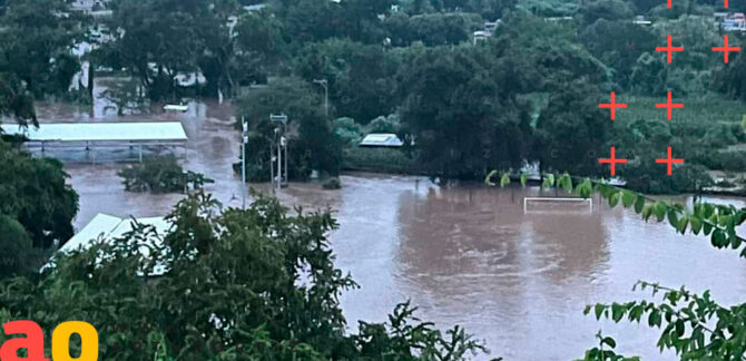 Un total de 47 casas quedaron inundadas debido a la creciente del río Amacuzac, provocada por las intensas lluvias de los últimos días.