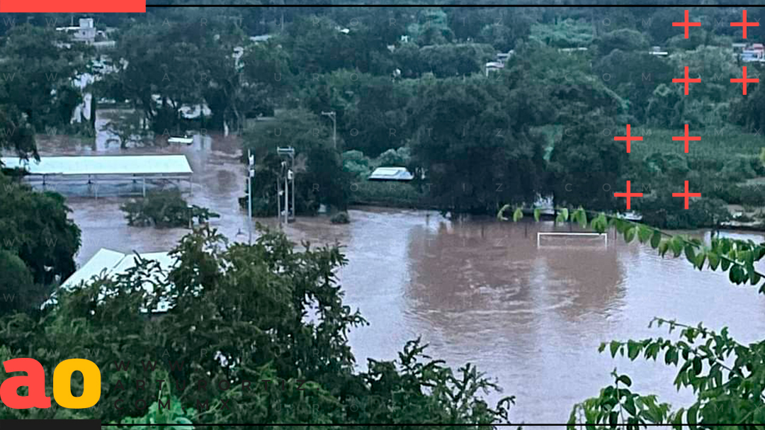 47 CASAS INUNDADAS POR DESBORDAMIENTO DEL RÍO AMACUZAC EN PUENTE DE IXTLA Y AMACUZAC