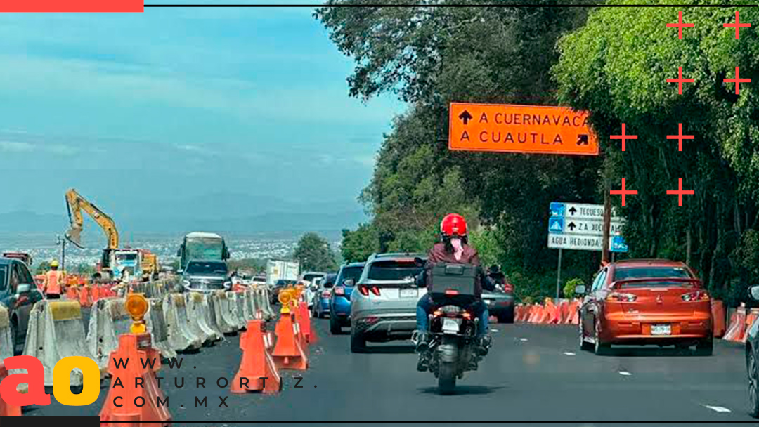 TRANSPORTISTAS RECORREN LA MÉXICO-CUERNAVACA EN 4 HORAS POR OBRAS EN LA PERA