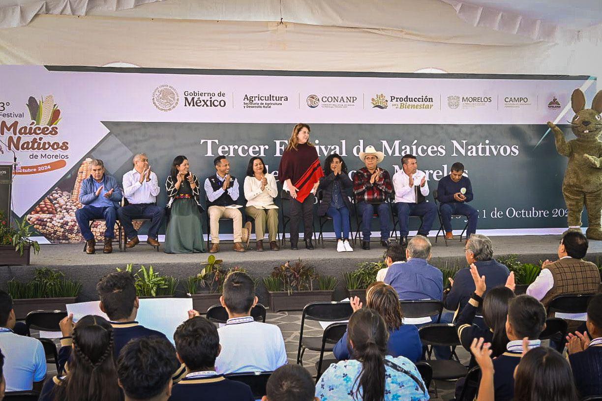 ENCABEZA GOBERNADORA TERCER FESTIVAL DE MAÍCES NATIVOS DEL ESTADO DE MORELOS