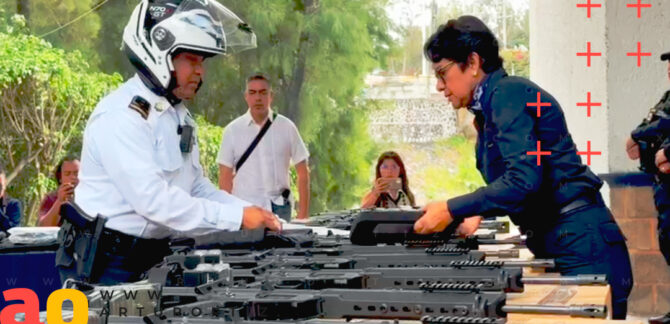 Los Policías de Cuernavaca recibieron 16 armas largas.