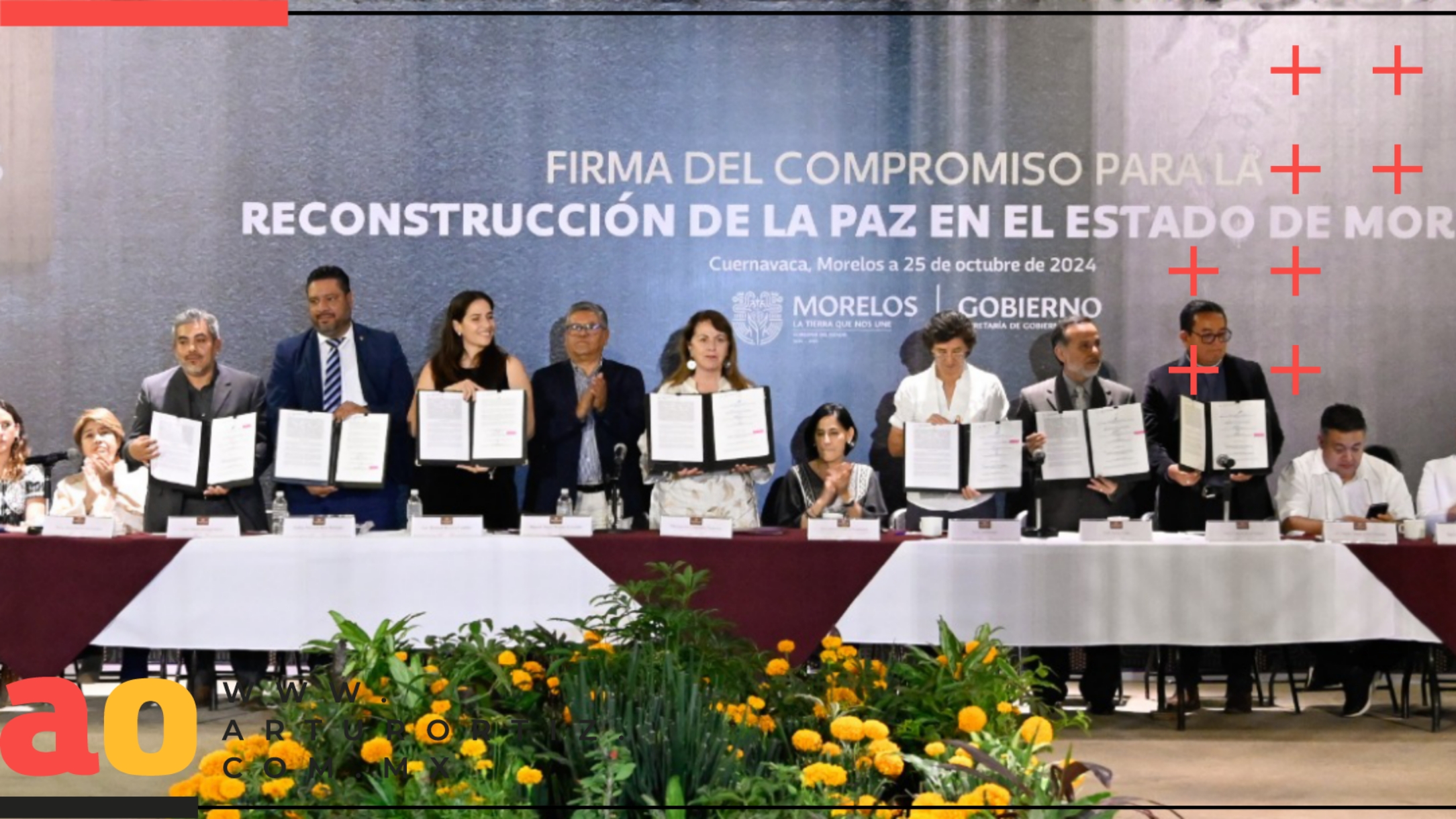 FIRMAN PACTO POR LA PAZ EN MORELOS GOBIERNO Y ASOCIACIONES RELIGIOSAS