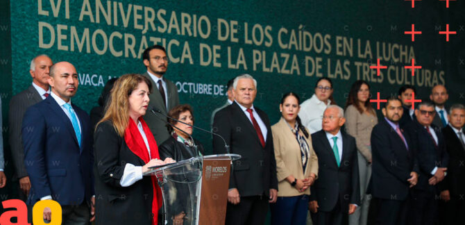 LVI Aniversario de los Caídos en la Lucha Democrática de la Plaza de las Tres Culturas.