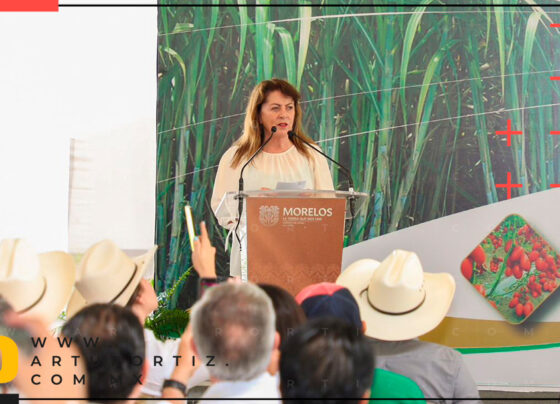 Margarita González Saravia encabezó la clausura de la Expo Agrícola realizada en el Campo experimental Zacatepec del INIFAP.