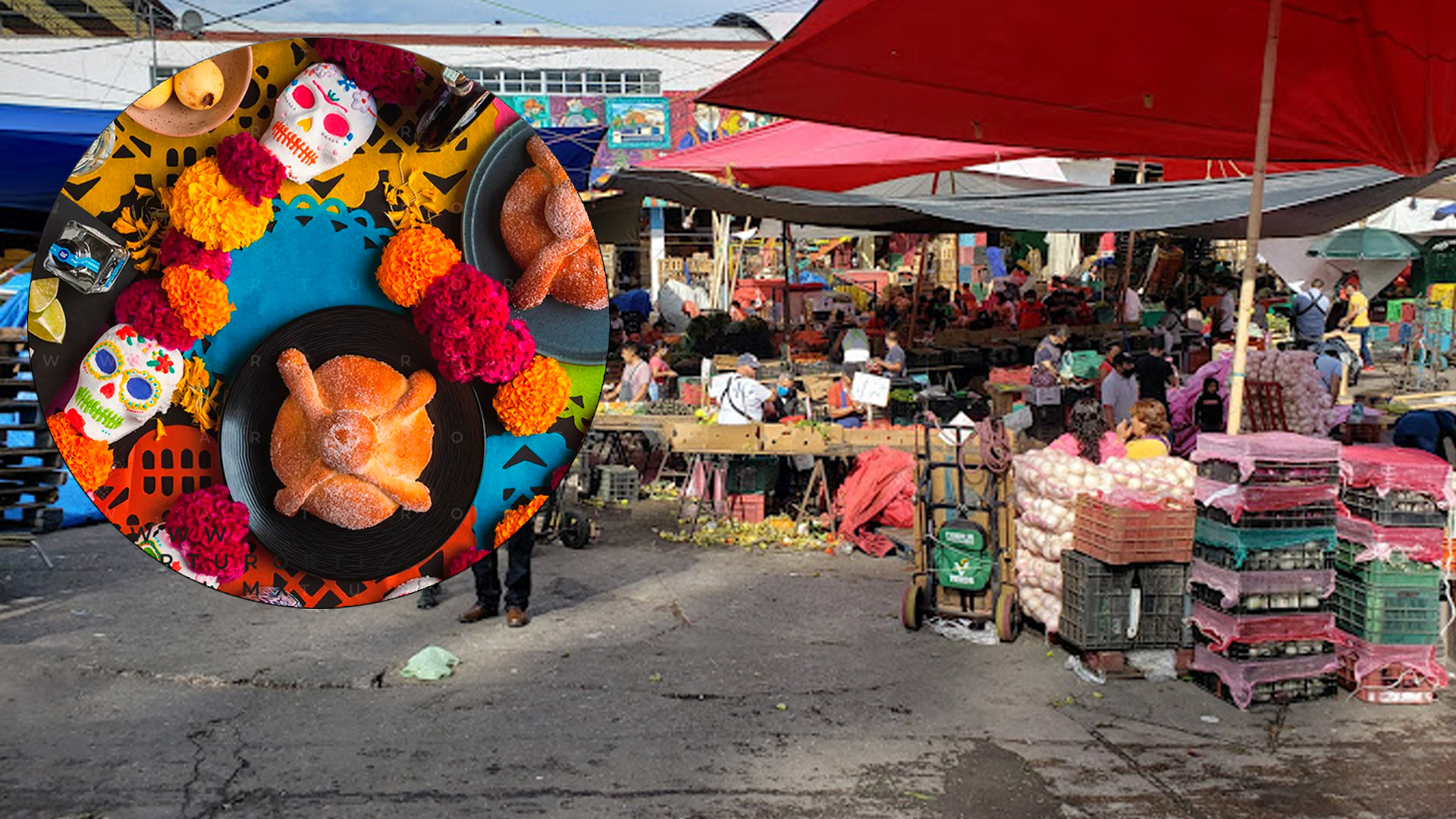 SE INSTALA VENDIMIA DE DÍA DE MUERTOS EN EL ALM